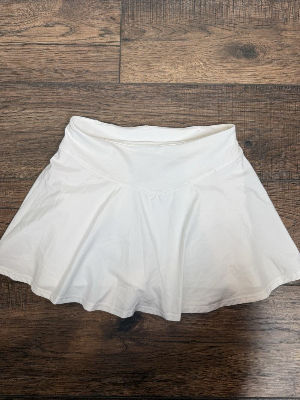 Free People FP Movement Athletic Skirt Skort White Ruffles On Back Sz Small